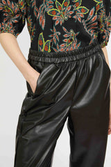 Max Pant in Black Vegan Leather