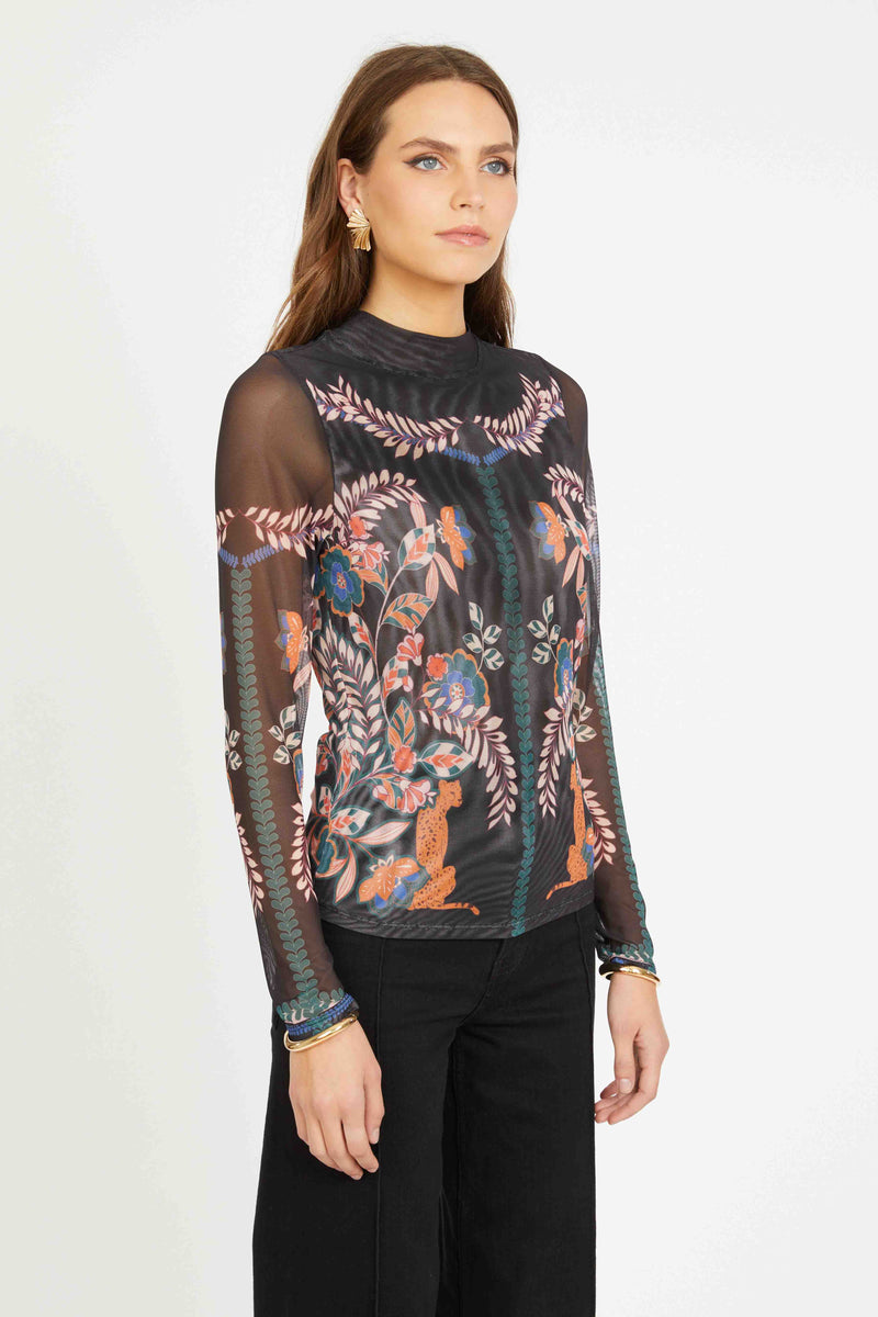 Marta Top in Zulu Prince Cheetah