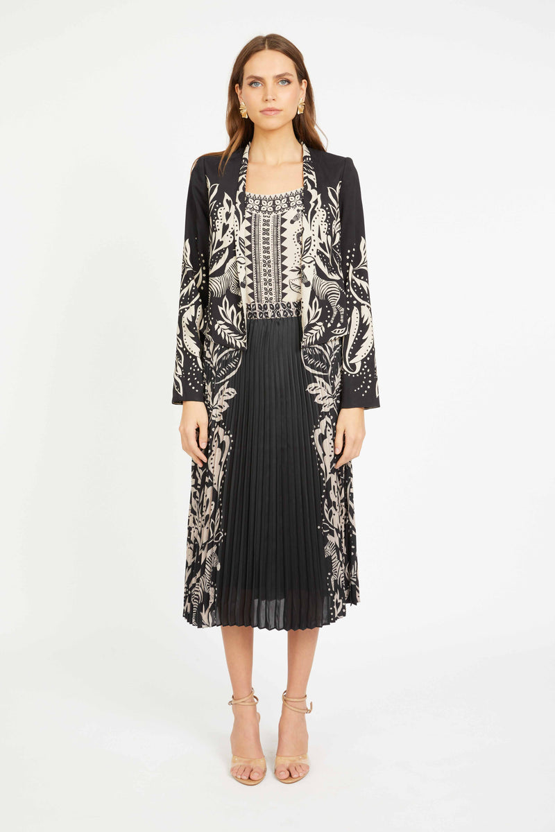Ezra Reversible Blazer in Zebra Fern