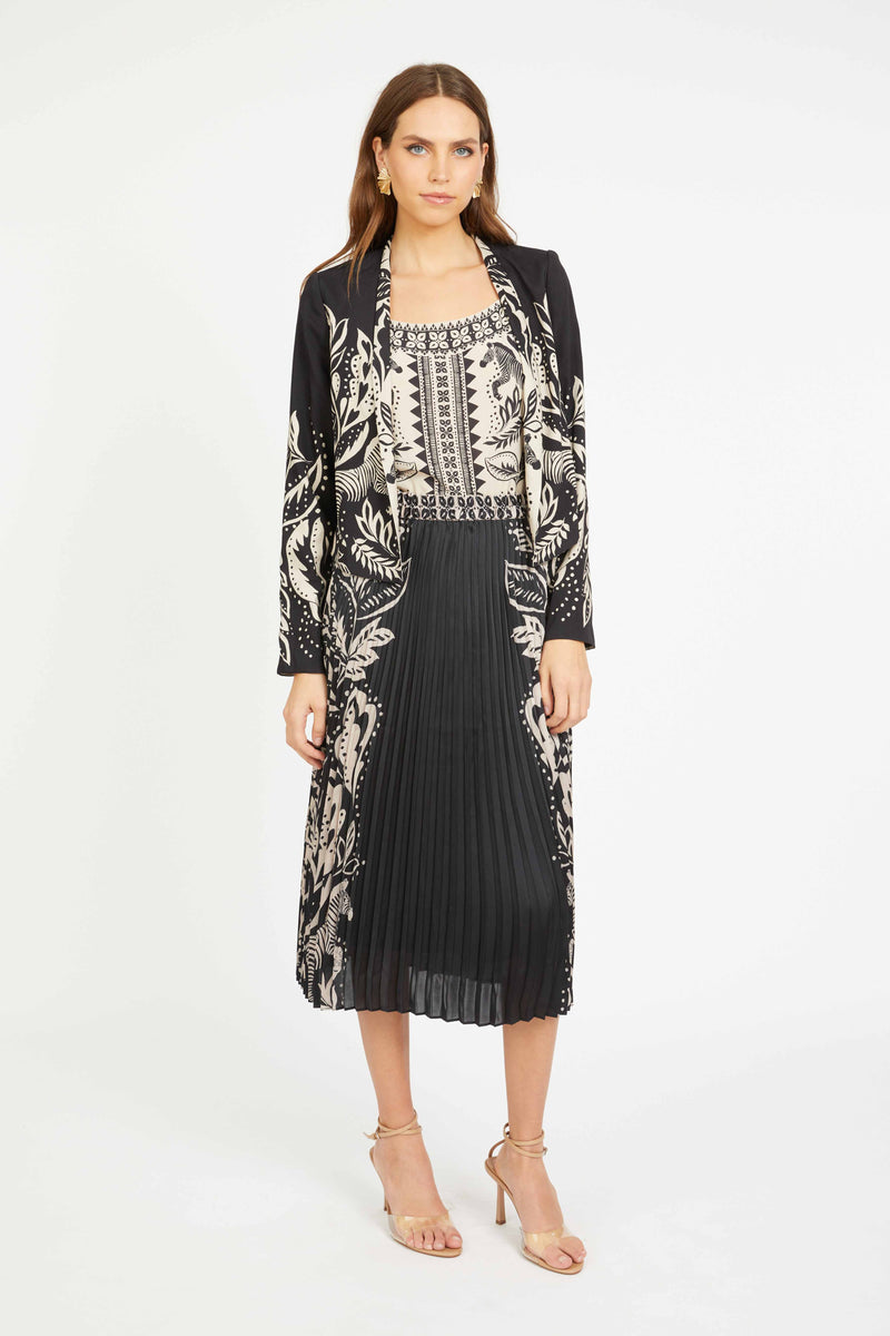 Ezra Reversible Blazer in Zebra Fern