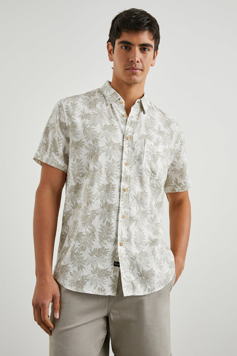 Rails Mens - Carson Shirt - Dotted Fronds Seneca