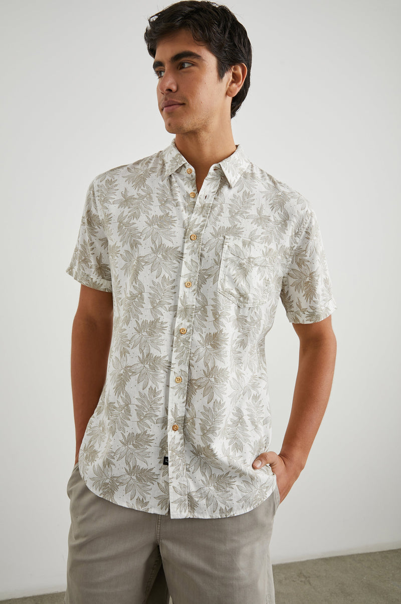 Rails Mens - Carson Shirt - Dotted Fronds Seneca
