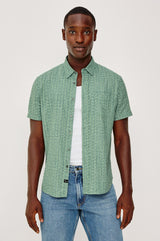 Rails Men's - Carson Shirt - Wavy Batik Aqua