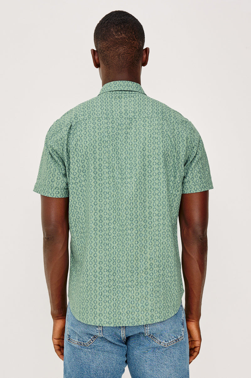 Rails Men's - Carson Shirt - Wavy Batik Aqua