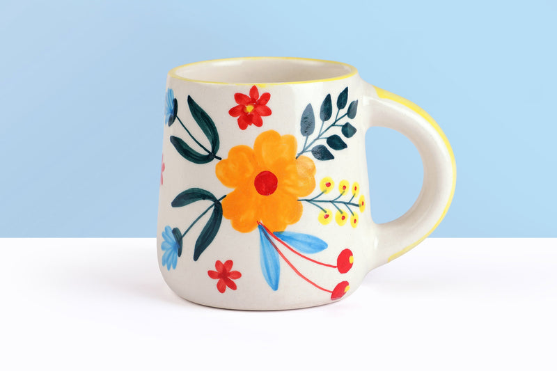 Floral Extravaganza Coffee Mug- Multi