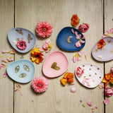 Moon porcelain ring dish