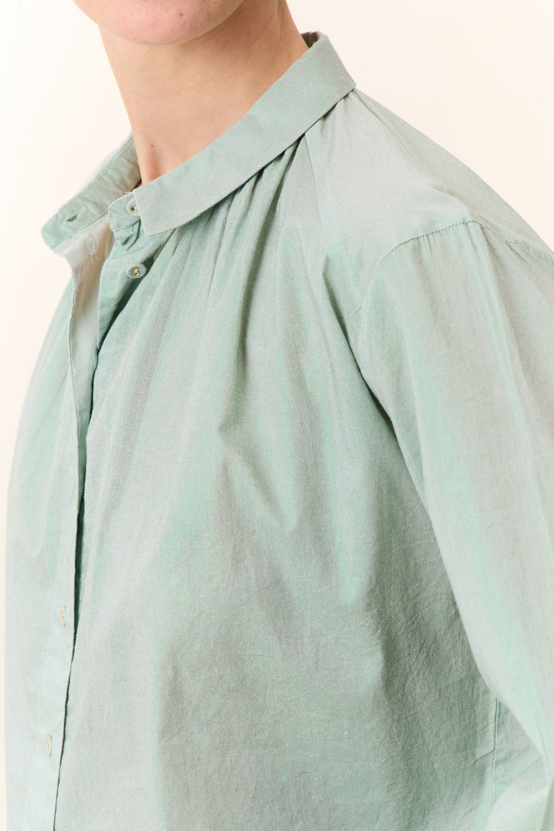 Leon & Harper - Chemise Cob Foil - Green
