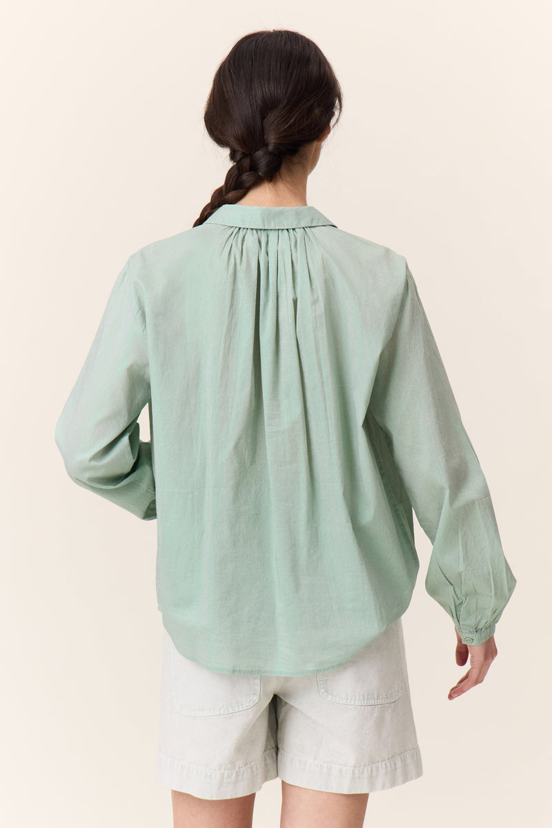 Leon & Harper - Chemise Cob Foil - Green