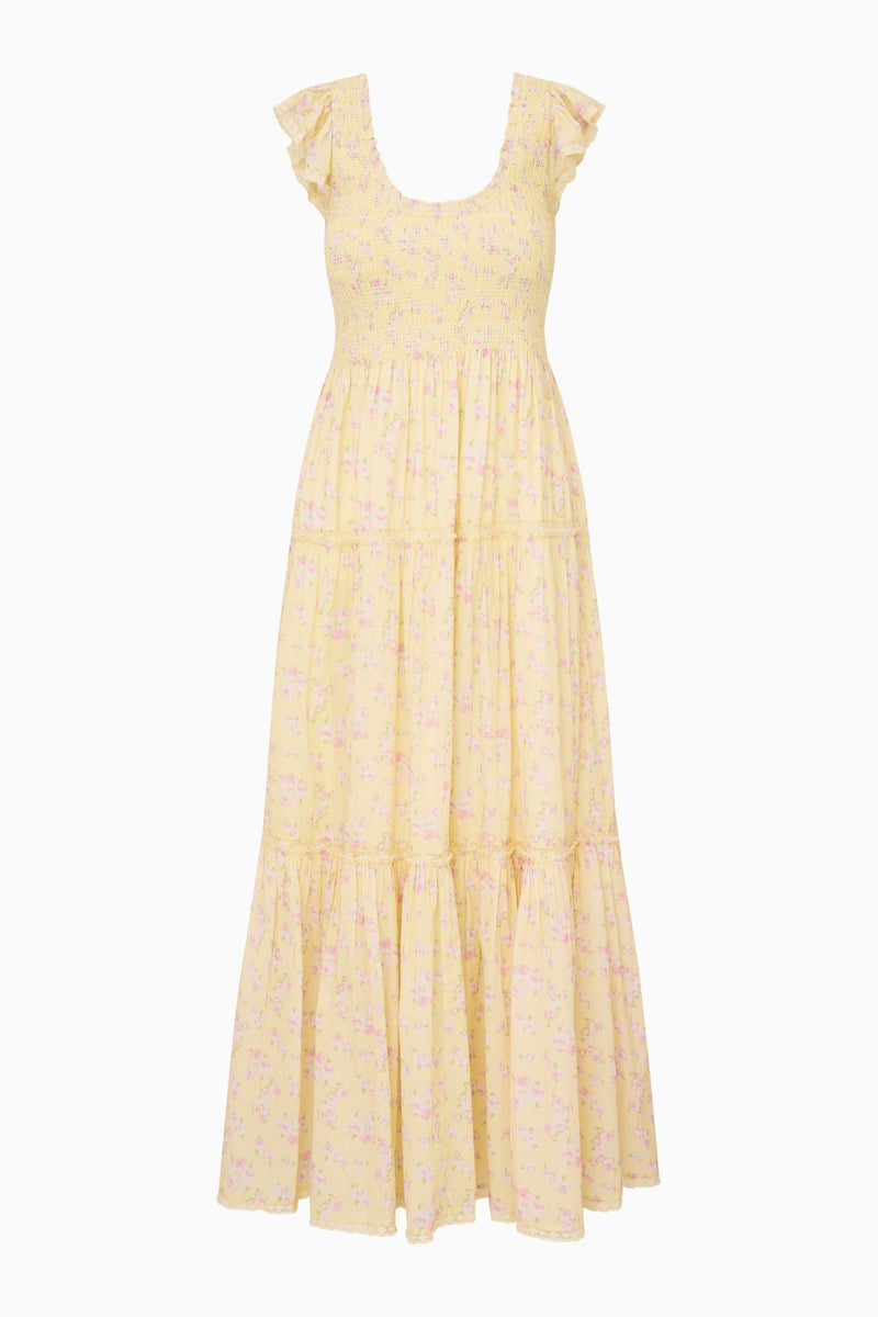 LoveShackFancy - Chessie Blooming Floral Maxi Dress