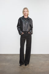 Leather Minimal Jacket