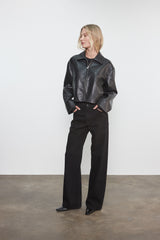 Leather Minimal Jacket