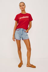 Rails - Giadzy The Classic Crew T-Shirt - Andiamo Tomato