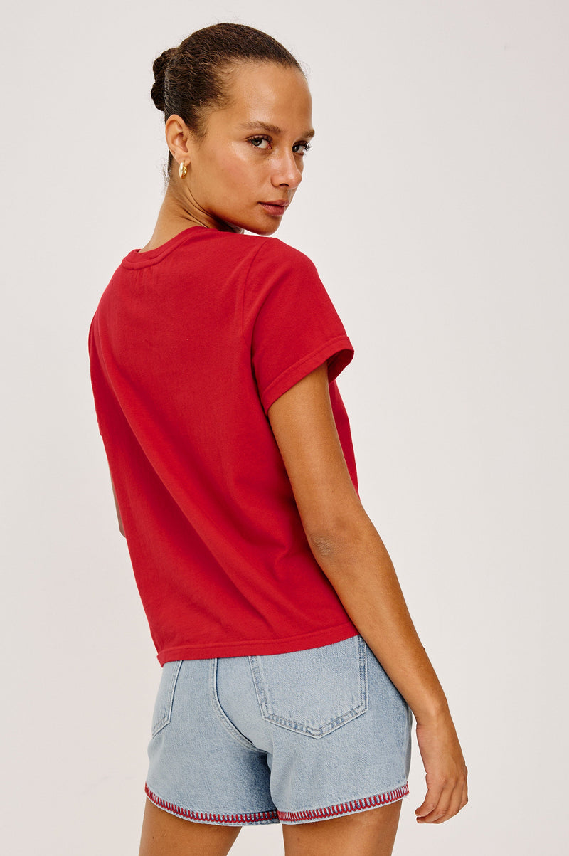 Rails - Giadzy The Classic Crew T-Shirt - Andiamo Tomato
