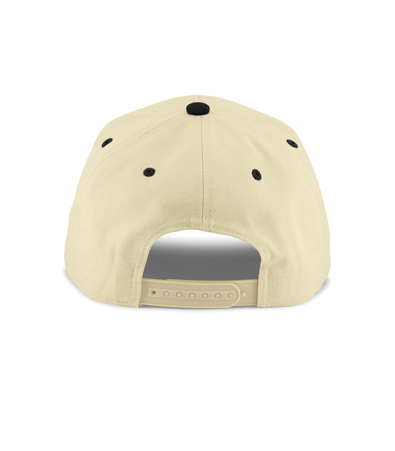 19th Hole Hat - Cream & Black Snapback