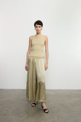 Enza Costa - Textured Satin Palazzo Pant - Celadon