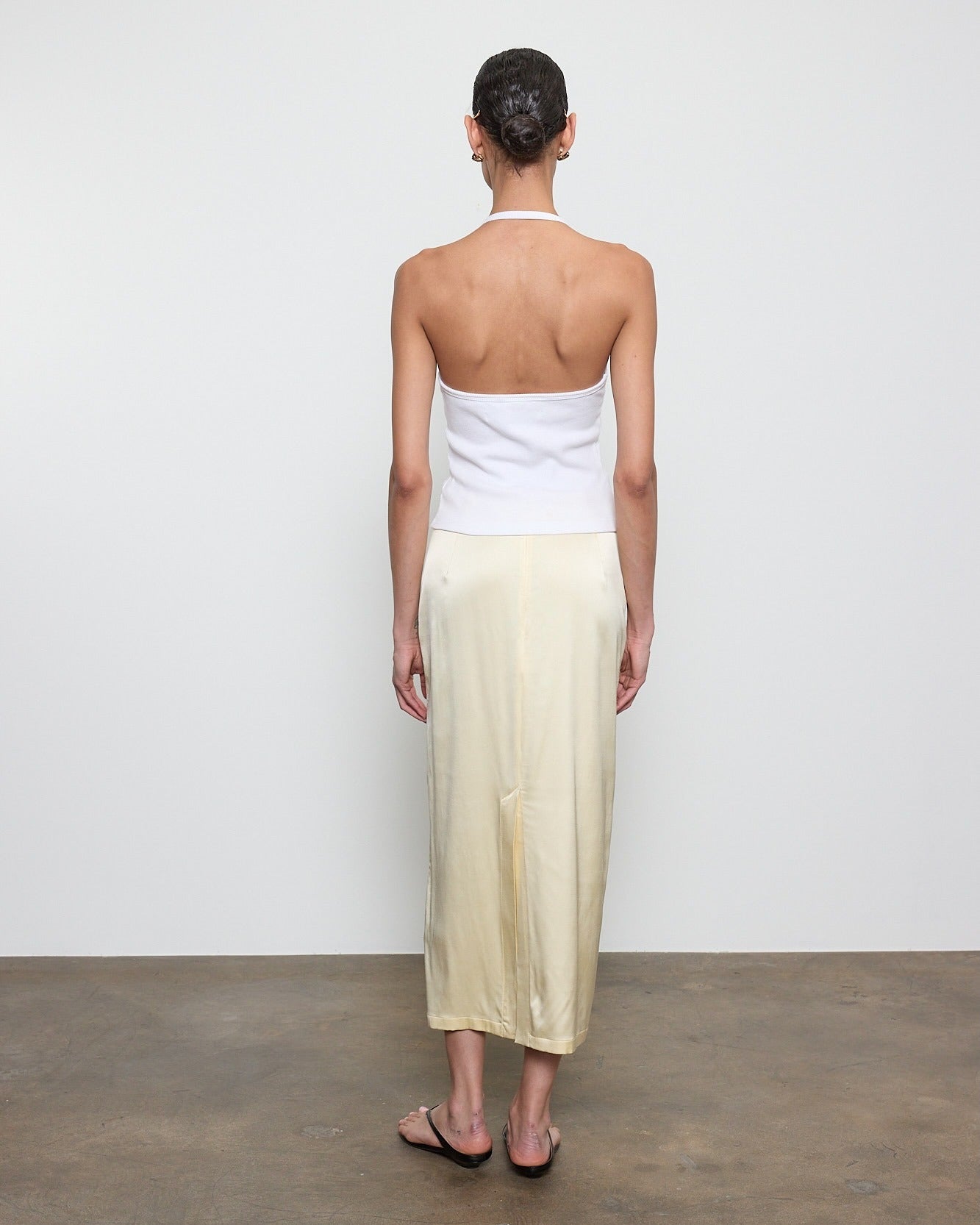 Enza Costa - Lustre Column Skirt - Flan