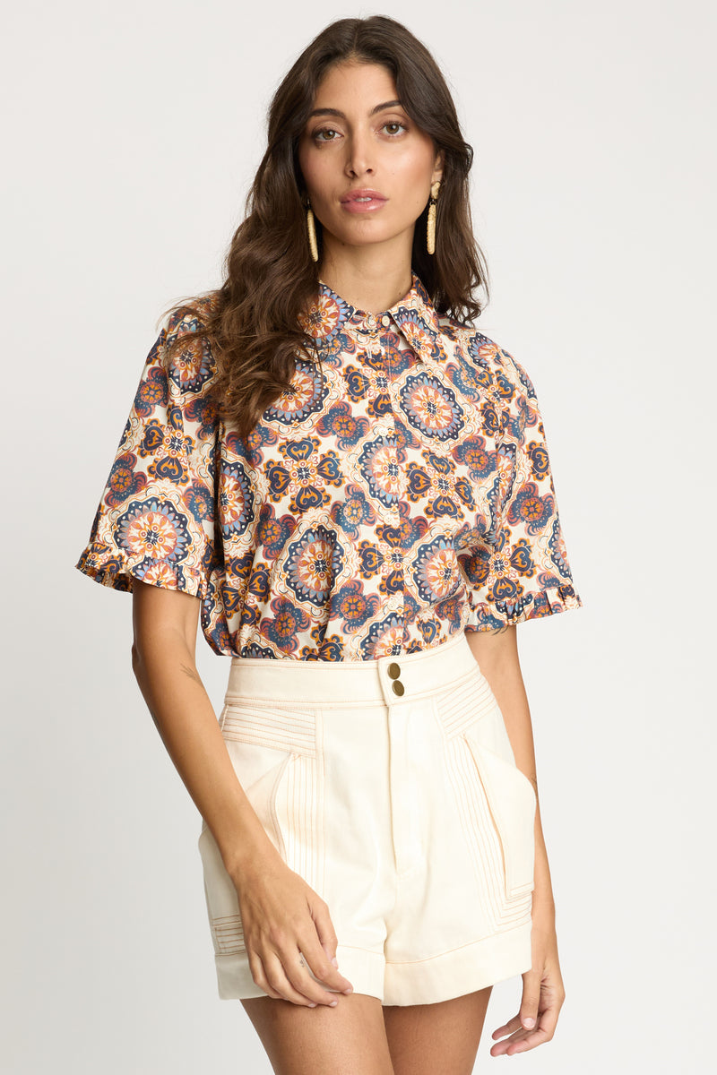 Taryn Top in Tuscan Tile