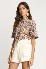 Taryn Top in Tuscan Tile