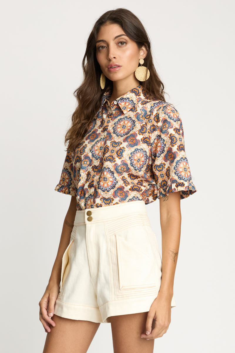 Taryn Top in Tuscan Tile