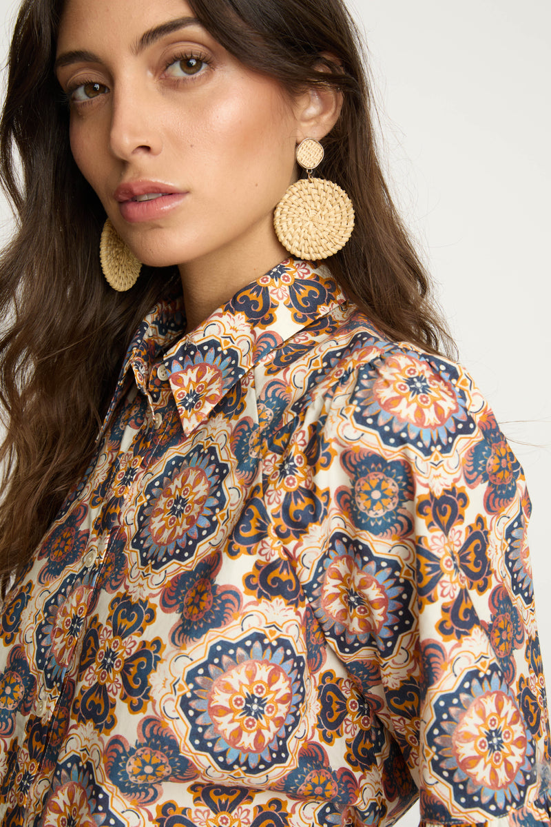Taryn Top in Tuscan Tile