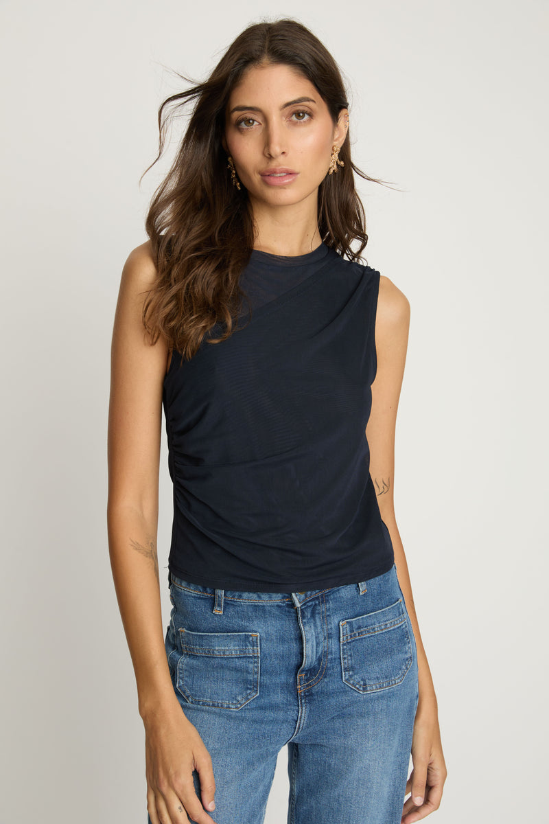Devi Top in Navy