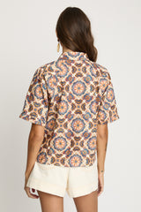 Taryn Top in Tuscan Tile
