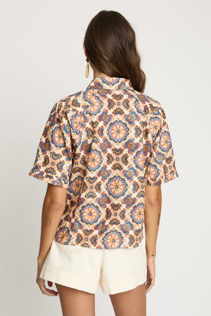 Taryn Top in Tuscan Tile