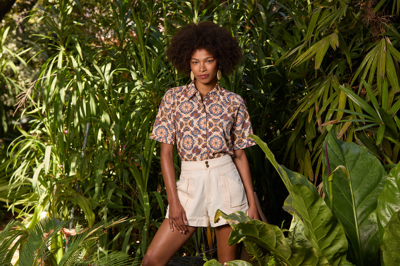 Taryn Top in Tuscan Tile