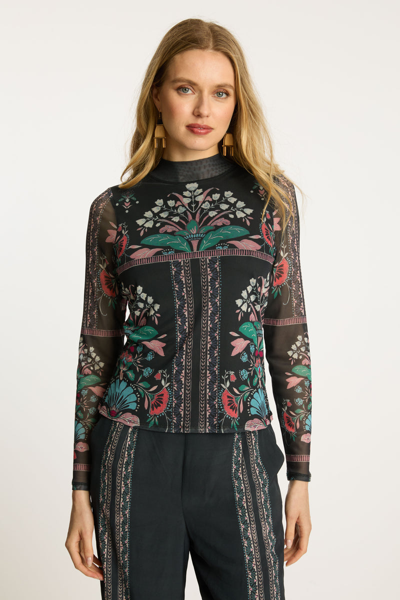 Marta Top in Twilight Bloom