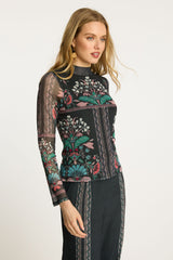 Marta Top in Twilight Bloom