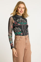 Marta Top in Twilight Bloom