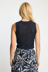 Devi Top in Navy