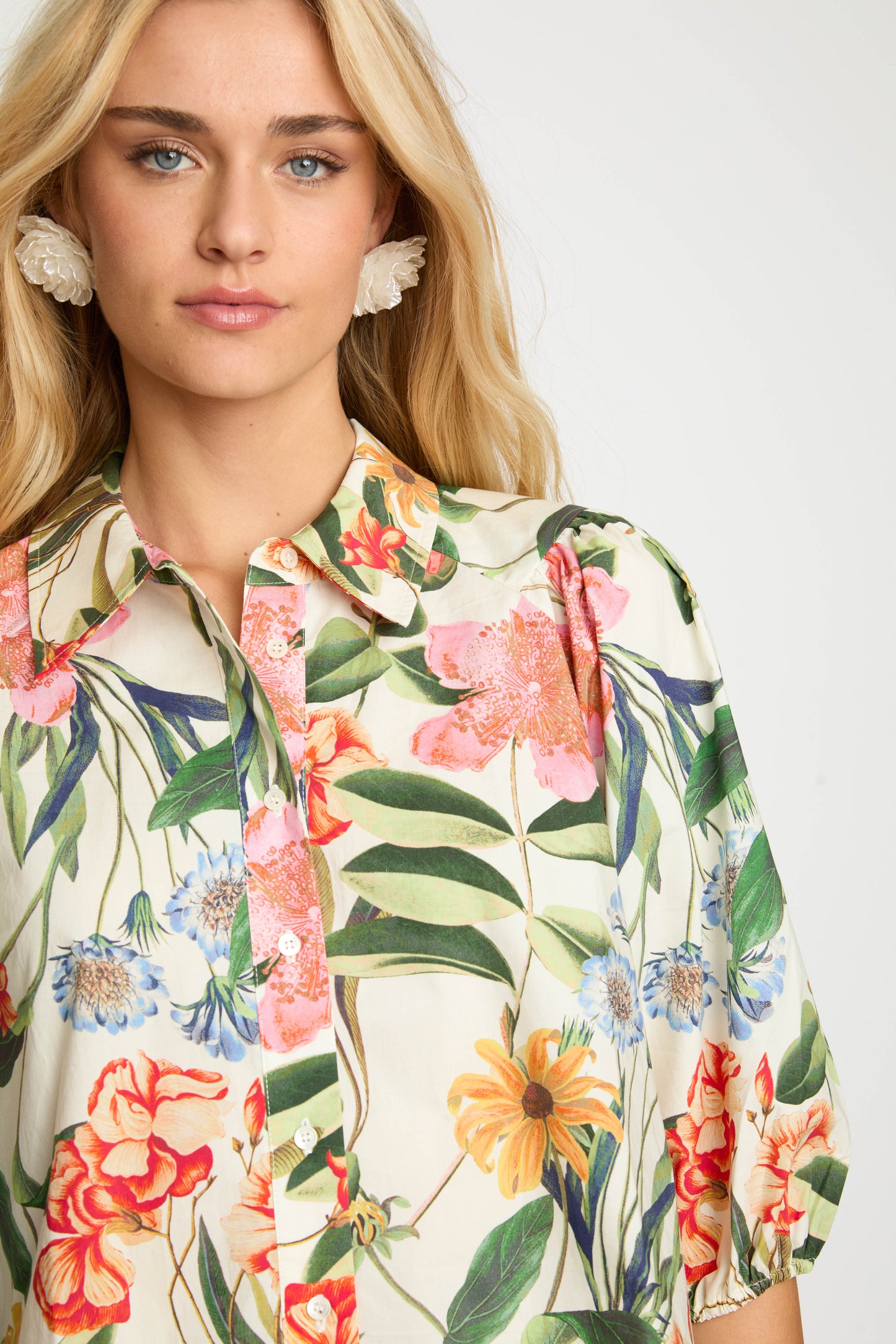 Juliette Top in Buttercream Floral