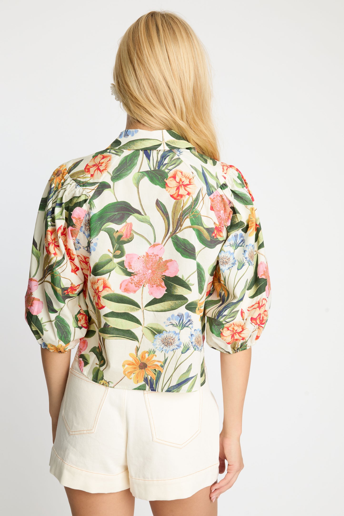 Juliette Top in Buttercream Floral
