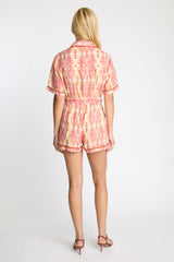 Marilyn Romper in Heritage Floral