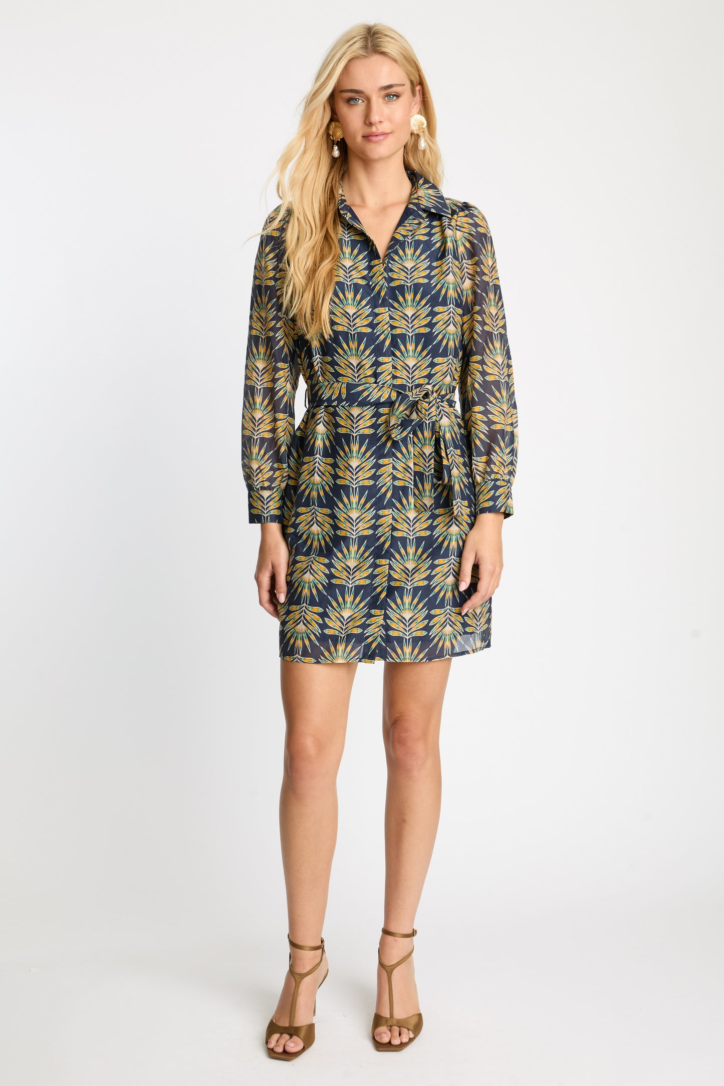 Lucy Dress in Deco Plume