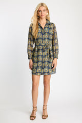 Lucy Dress in Deco Plume