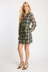 Lucy Dress in Deco Plume
