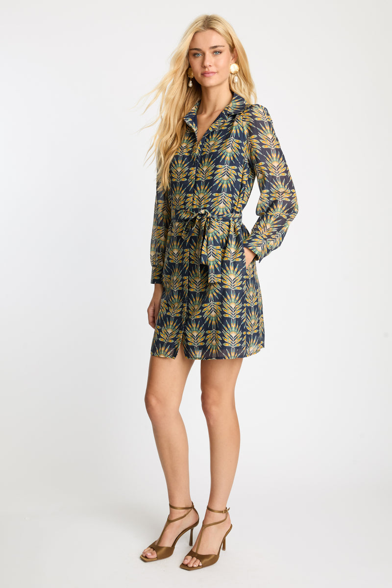 Lucy Dress in Deco Plume