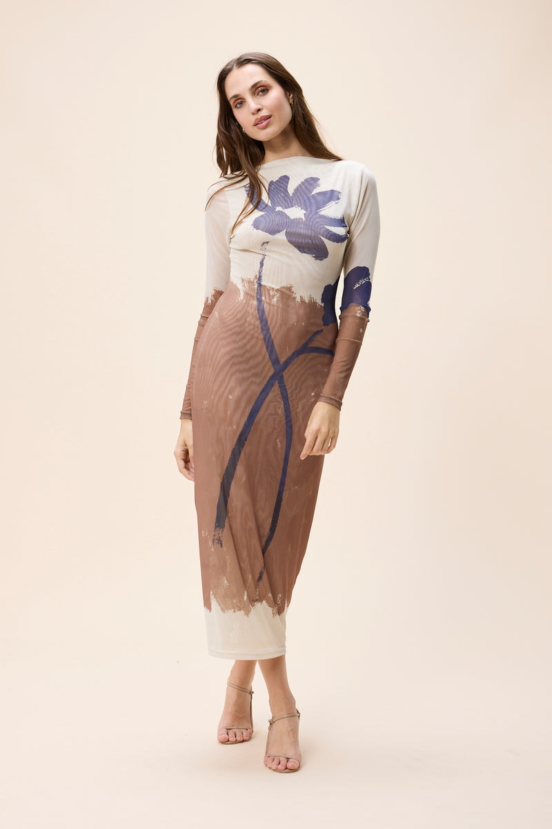 AUREN MIDI DRESS