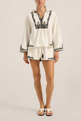 ILIO NEMA - Diana Shorts - Dori Embroidery