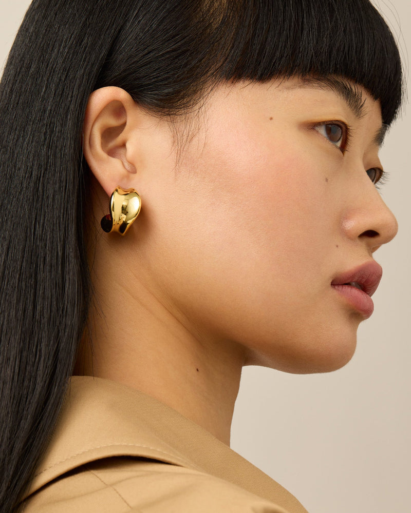 Jenny Bird - Chunky Doune Hoops - High Polish Gold