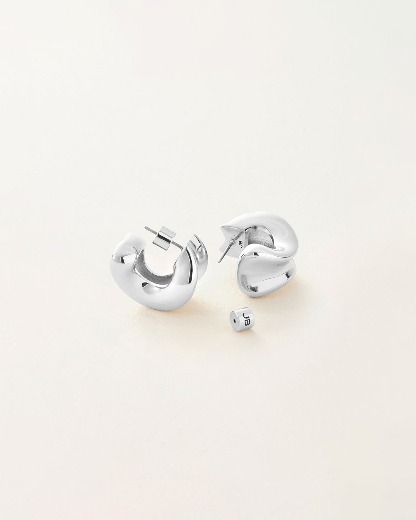 Jenny Bird - Chunky Doune Hoops - High Polish Silver