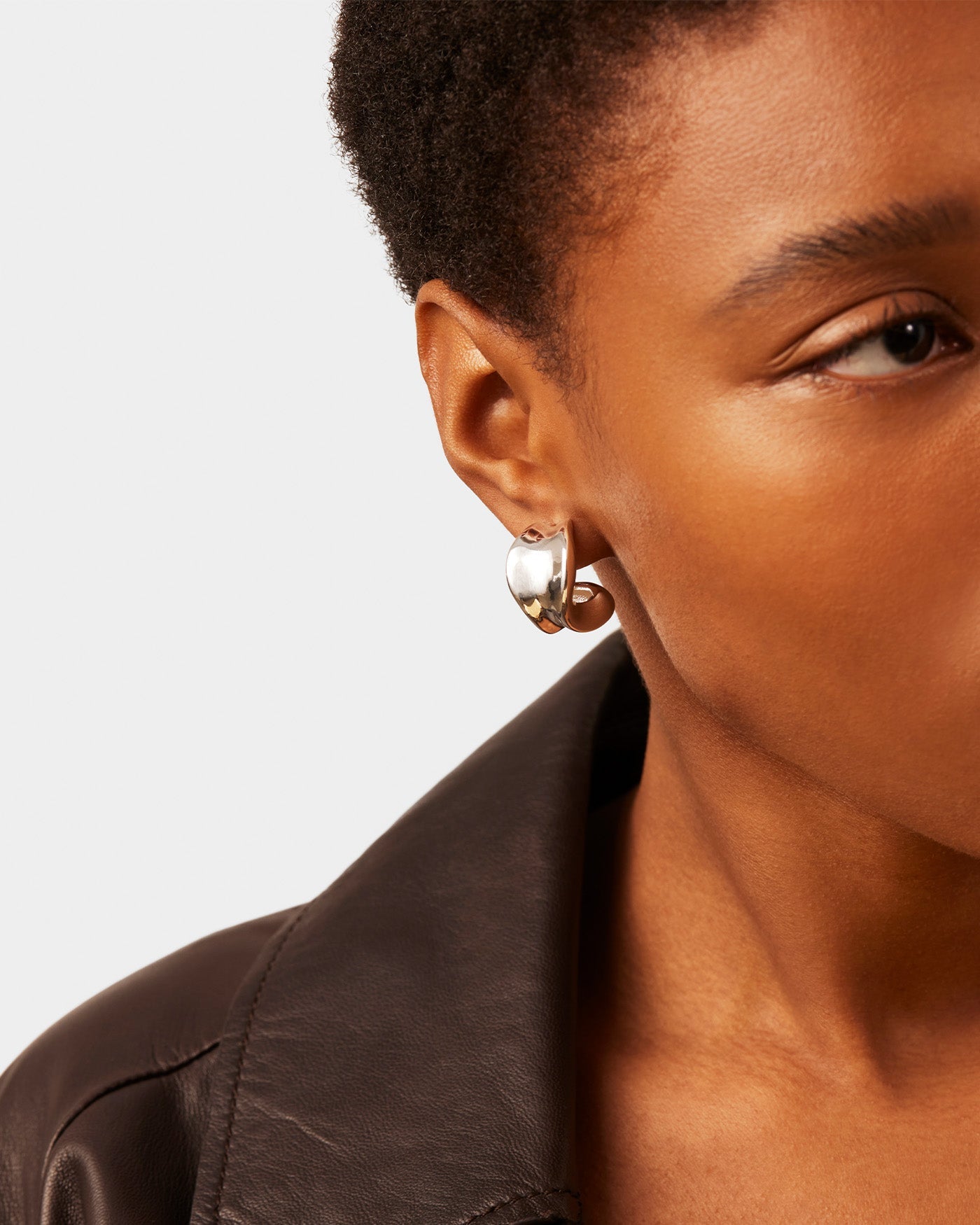 Jenny Bird - Chunky Doune Hoops - High Polish Silver