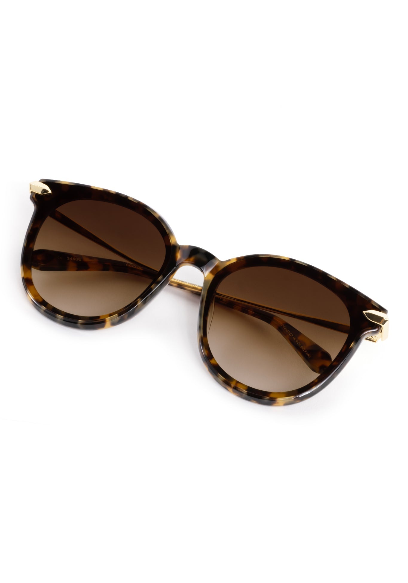 Krewe Sunglasses - Colette Nylon - Blonde Tortoise 18K