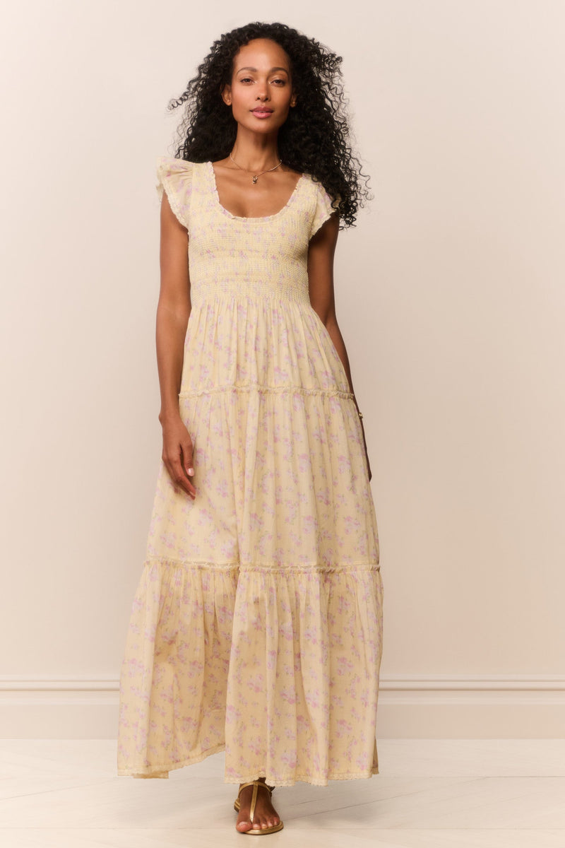 LoveShackFancy - Chessie Blooming Floral Maxi Dress