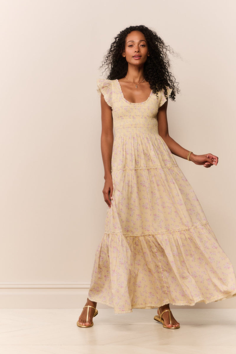 LoveShackFancy - Chessie Blooming Floral Maxi Dress