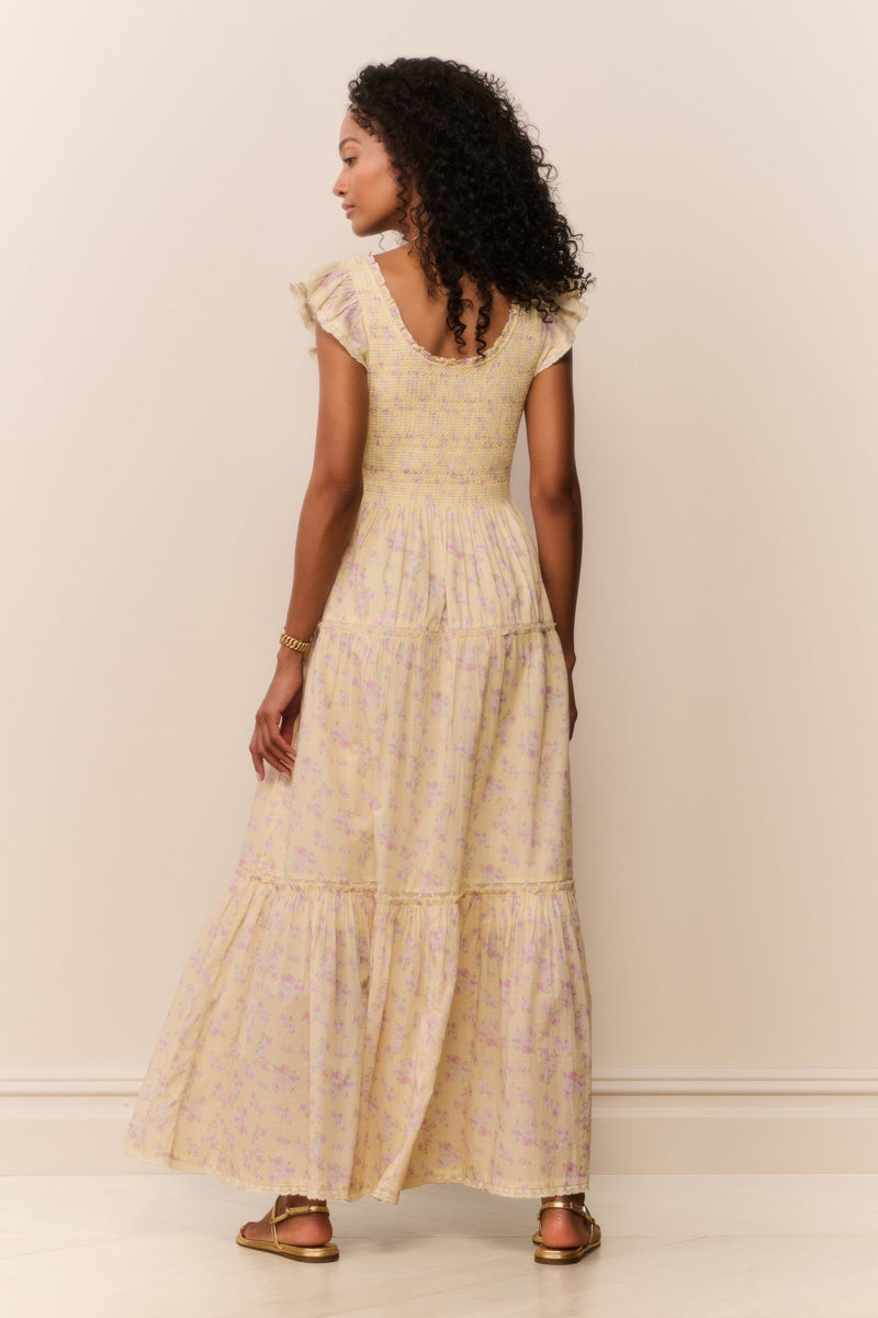 LoveShackFancy - Chessie Blooming Floral Maxi Dress