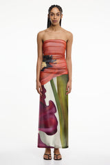 Significant Other - Sura Strapless Dress - Poppy Botanic