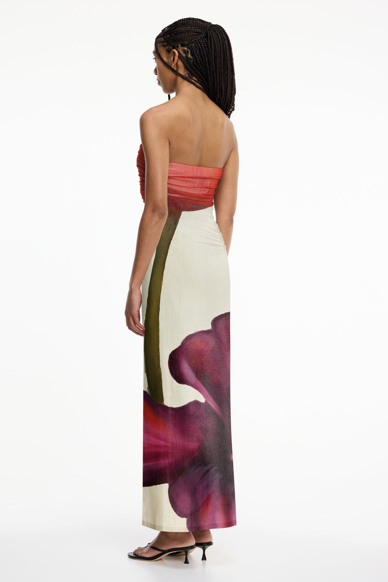 Significant Other - Sura Strapless Dress - Poppy Botanic